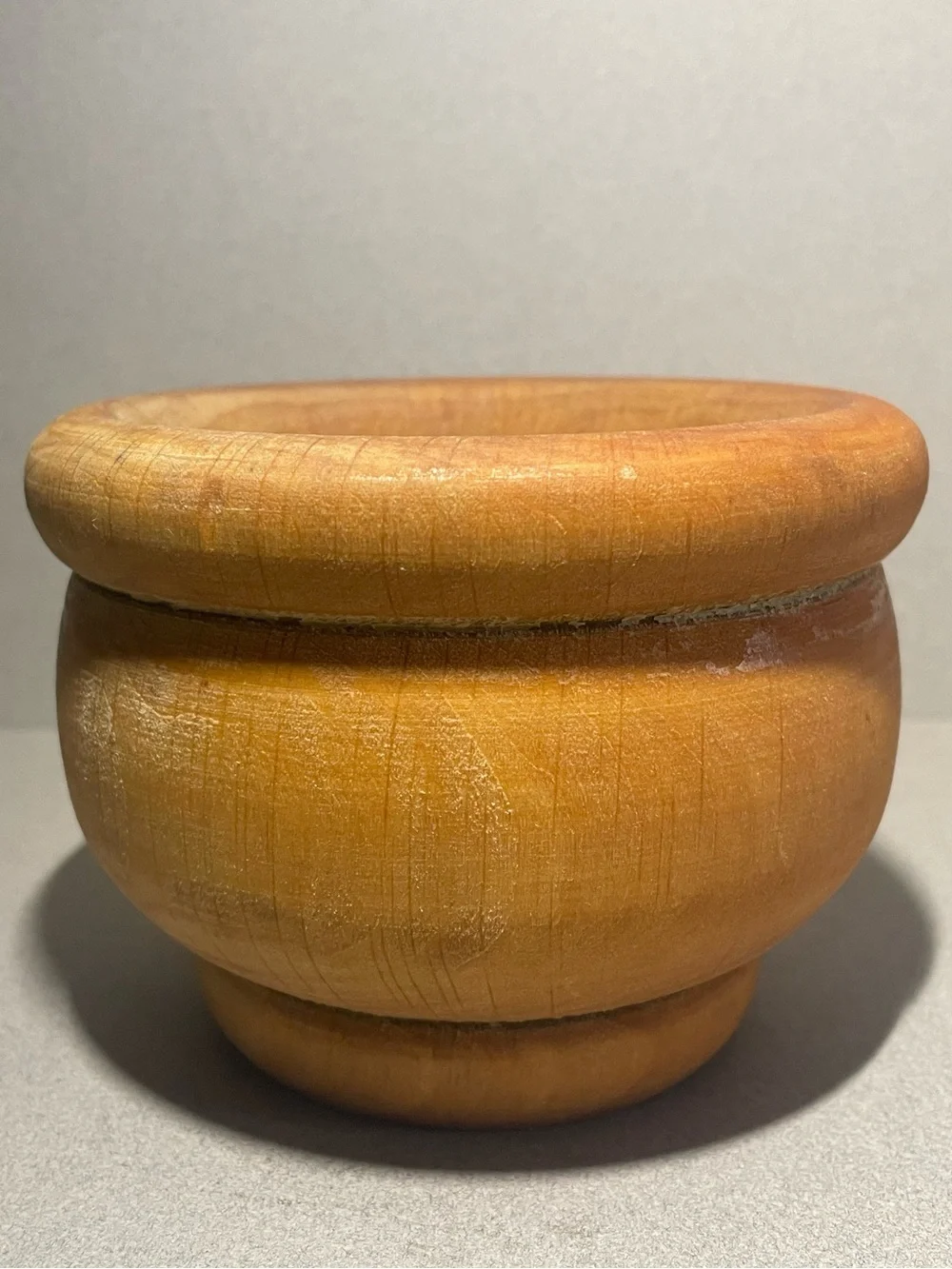 VINTAGE Hand Carved Wooden Mortar & Pestle Spain Spices Herbs Grinder Wood 2 pc.